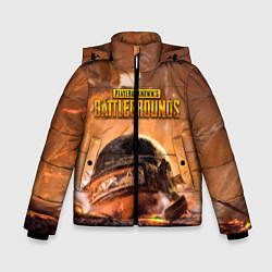 Куртка зимняя для мальчика PlayerUnknowns Battlegrounds, цвет: 3D-черный