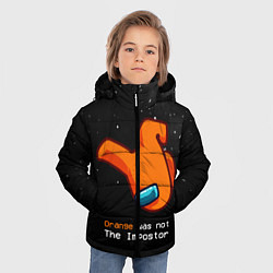 Куртка зимняя для мальчика AMONG US - Orange, цвет: 3D-черный — фото 2