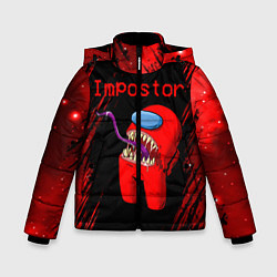 Куртка зимняя для мальчика AMONG US - MONSTER, цвет: 3D-красный
