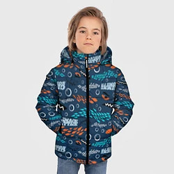 Куртка зимняя для мальчика Finding Nemo паттерн, цвет: 3D-черный — фото 2