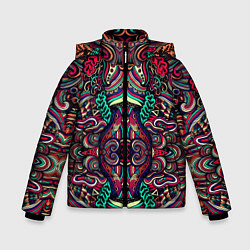 Куртка зимняя для мальчика COLORS, цвет: 3D-черный