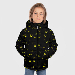 Куртка зимняя для мальчика Ночные взгляды, цвет: 3D-черный — фото 2