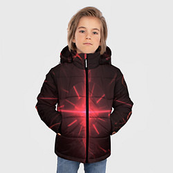 Куртка зимняя для мальчика Лазерные лучи, цвет: 3D-черный — фото 2