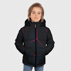 Куртка зимняя для мальчика Тетраэдр, цвет: 3D-черный — фото 2