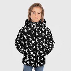 Куртка зимняя для мальчика Ласточки, цвет: 3D-черный — фото 2