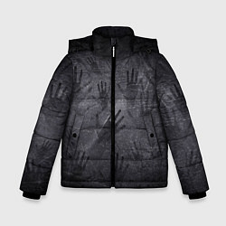 Куртка зимняя для мальчика ЛАДОНИ УШЕДШИХ, цвет: 3D-черный