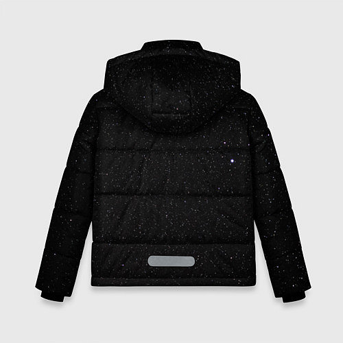 Зимняя куртка для мальчика Новогодний Among us / 3D-Черный – фото 2