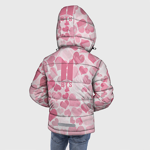 Зимняя куртка для мальчика BTS / 3D-Красный – фото 4