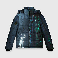 Куртка зимняя для мальчика Олень, цвет: 3D-светло-серый