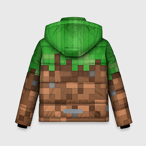 Зимняя куртка для мальчика MineCraft Крипер / 3D-Черный – фото 2