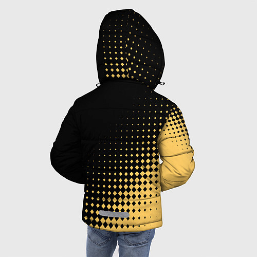 Зимняя куртка для мальчика BENDY AND THE INK MACHINE / 3D-Светло-серый – фото 4