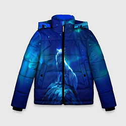 Куртка зимняя для мальчика Одинокий Волк, цвет: 3D-красный