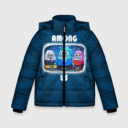 Куртка зимняя для мальчика HAPPY AMONG US, цвет: 3D-черный