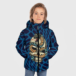 Куртка зимняя для мальчика Snake&Skull, цвет: 3D-черный — фото 2