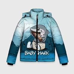 Куртка зимняя для мальчика Baby Shark, цвет: 3D-черный
