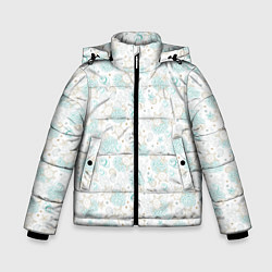 Куртка зимняя для мальчика Морские черепахи, цвет: 3D-черный