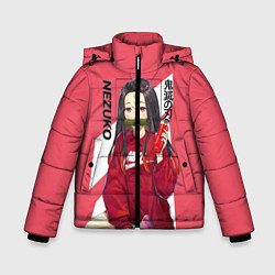 Куртка зимняя для мальчика Nezuko, цвет: 3D-красный