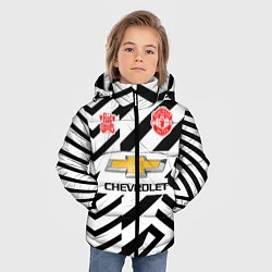 Куртка зимняя для мальчика MANCHESTER UNITED 2021, цвет: 3D-красный — фото 2