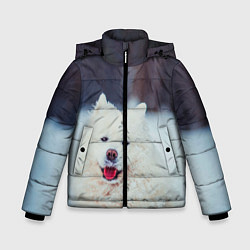 Куртка зимняя для мальчика САМОЕД, цвет: 3D-черный