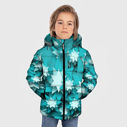 Куртка зимняя для мальчика Звездочки, цвет: 3D-черный — фото 2