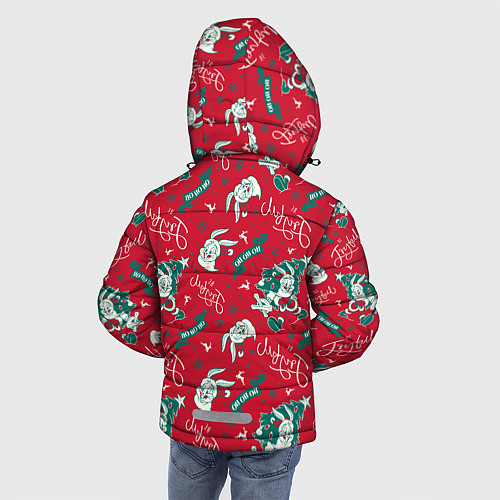 Зимняя куртка для мальчика Багз Банни / 3D-Красный – фото 4