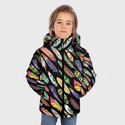 Куртка зимняя для мальчика Feathers, цвет: 3D-черный — фото 2
