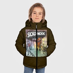 Куртка зимняя для мальчика Travis scott sicko mode, цвет: 3D-черный — фото 2