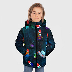 Куртка зимняя для мальчика Among Us 2021, цвет: 3D-красный — фото 2