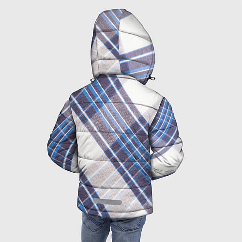 Зимняя куртка для мальчика Шотландка Z / 3D-Красный – фото 4