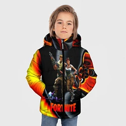 Куртка зимняя для мальчика FORTNITE S, цвет: 3D-черный — фото 2