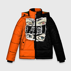 Куртка зимняя для мальчика V lone orangedark, цвет: 3D-черный