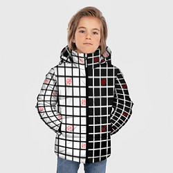 Куртка зимняя для мальчика Разносторонняя сетка Fumrre, цвет: 3D-черный — фото 2