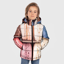 Куртка зимняя для мальчика Макарон, цвет: 3D-черный — фото 2