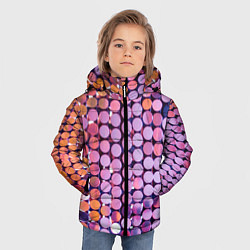 Куртка зимняя для мальчика Вечеринка точки глянцевый узор, цвет: 3D-красный — фото 2