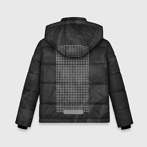 Зимняя куртка для мальчика Надпись Hack the future / 3D-Светло-серый – фото 2
