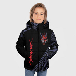 Куртка зимняя для мальчика CYBERPUNK 2077 - Новый Год, цвет: 3D-черный — фото 2
