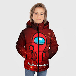 Куртка зимняя для мальчика Hello Impostor, цвет: 3D-черный — фото 2