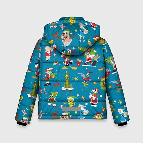 Зимняя куртка для мальчика Looney Tunes Christmas / 3D-Светло-серый – фото 2