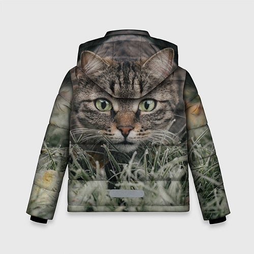 Зимняя куртка для мальчика Кошка / 3D-Черный – фото 2