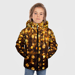 Куртка зимняя для мальчика ЗОЛОТЫЕ БЛЕСТКИ, цвет: 3D-черный — фото 2