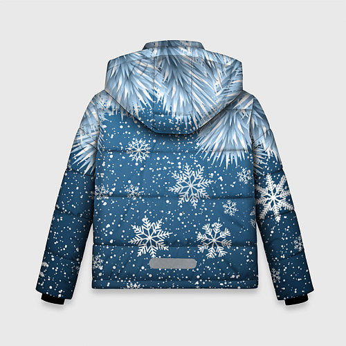 Зимняя куртка для мальчика Снежное Настроенние / 3D-Черный – фото 2