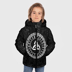 Куртка зимняя для мальчика Рог Одина, цвет: 3D-черный — фото 2