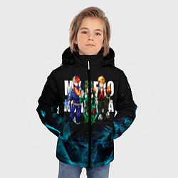 Куртка зимняя для мальчика Моя геройская академия, цвет: 3D-светло-серый — фото 2
