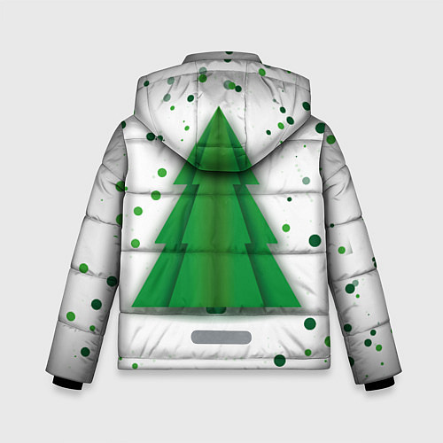 Зимняя куртка для мальчика Новогодняя елка / 3D-Черный – фото 2