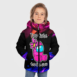 Куртка зимняя для мальчика Pink Among Us, цвет: 3D-красный — фото 2