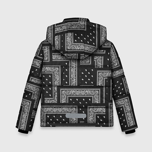 Зимняя куртка для мальчика 3D Бандана v black / 3D-Черный – фото 2