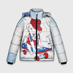 Куртка зимняя для мальчика Догистайл, цвет: 3D-черный
