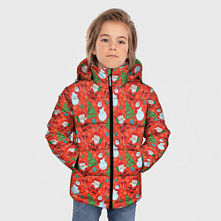 Куртка зимняя для мальчика Новый Год, цвет: 3D-черный — фото 2