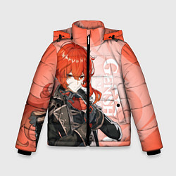 Куртка зимняя для мальчика GENSHIN IMPACT, ДИЛЮК, цвет: 3D-черный