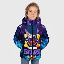 Куртка зимняя для мальчика BRAWL STARS EDGAR, цвет: 3D-светло-серый — фото 2